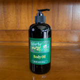 Picture of our 16 oz Body Oil pump bottle