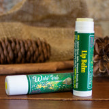 Picture of our lip balm with cap off and on