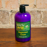 Picture of the Magnesium Cream 16 oz Pump in a purple bottle